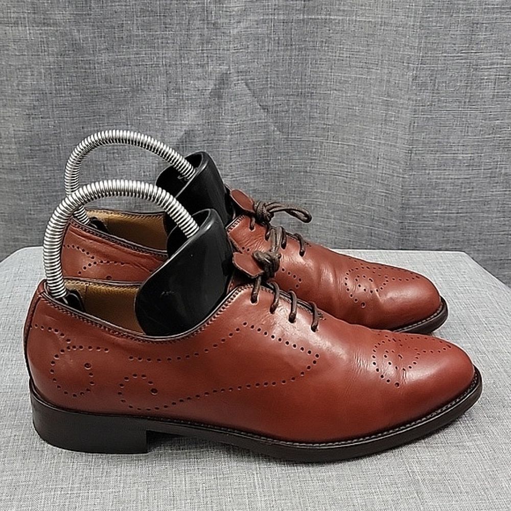 Ann Mashburn Italian Leather Brogue Oxford - Dark Academia / Preppy Women 37